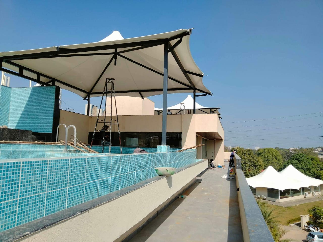 Tensile Swimming Pool Structure